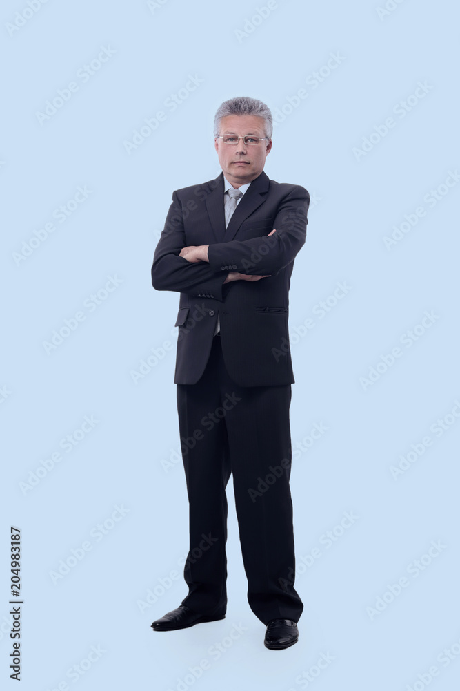 in full growth. experienced businessman in full growth. experienced businessman