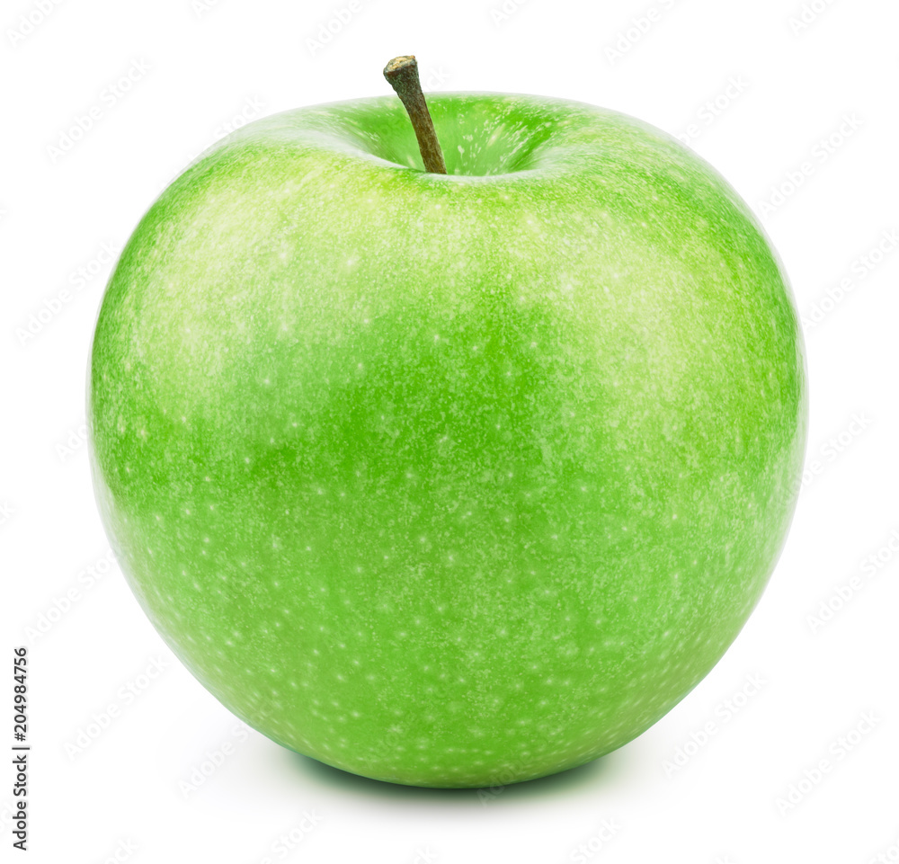 Fresh green apple fruit isolated on the white background with clipping path. One of the best isolated apples that you have seen. Fresh green apple fruit isolated on the white background with clipping path. One of the best isolated apples that you have seen.