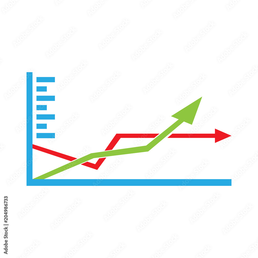 Isolated business graph Isolated business graph