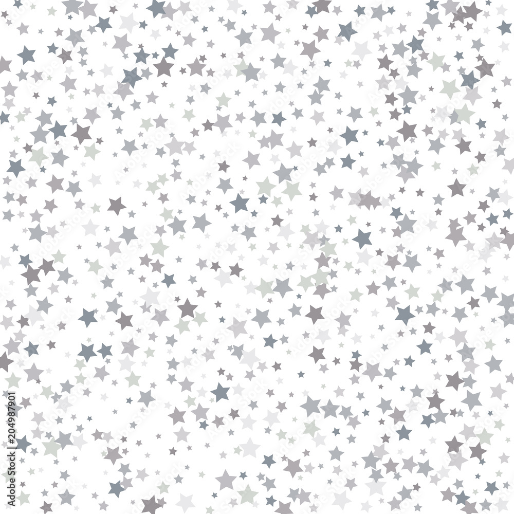 Silver stars on white background. Abstract Background. Glitter pattern for banner. Vector illustration. Silver stars on white background. Abstract Background. Glitter pattern for banner. Vector illustration.