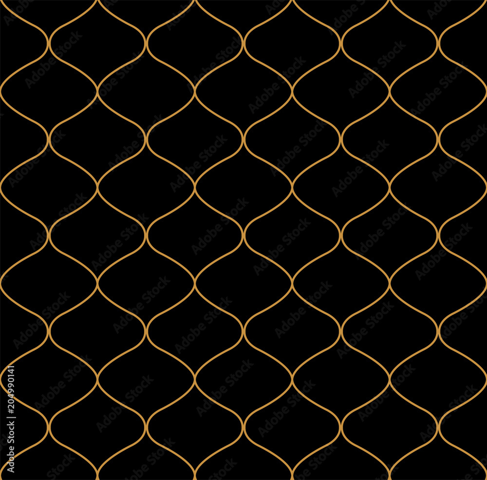 Fototapeta premium Classic Art Deco Seamless Pattern. Geometric Stylish Texture. Abstract Retro Vector Texture.