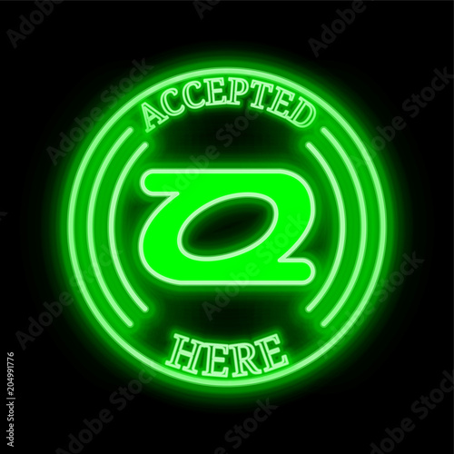 Zoin (ZOI) accepted here sign photo