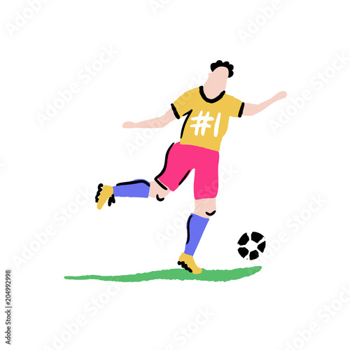 Football Player In Action © faveteart