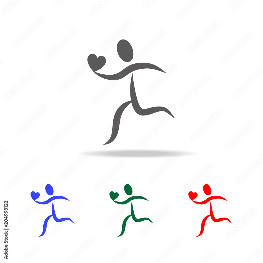 running lover man icon. Elements of Valentine's Day in multi colored icons. Premium quality graphic design icon. Simple icon for websites, web design, mobile app running lover man icon. Elements of Valentine's Day in multi colored icons. Premium quality graphic design icon. Simple icon for websites, web design, mobile app