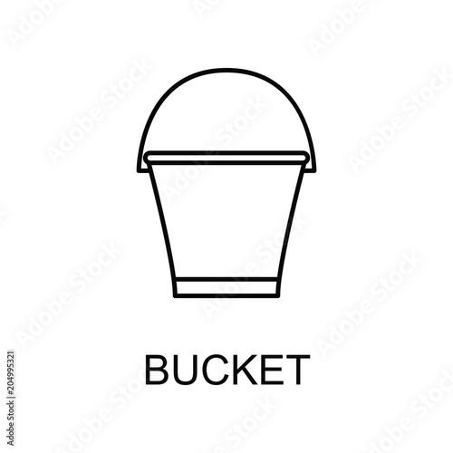 bucket icon. Element of web icon for mobile concept and web apps. Detailed bucket icon can be used for web and mobile. Premium icon