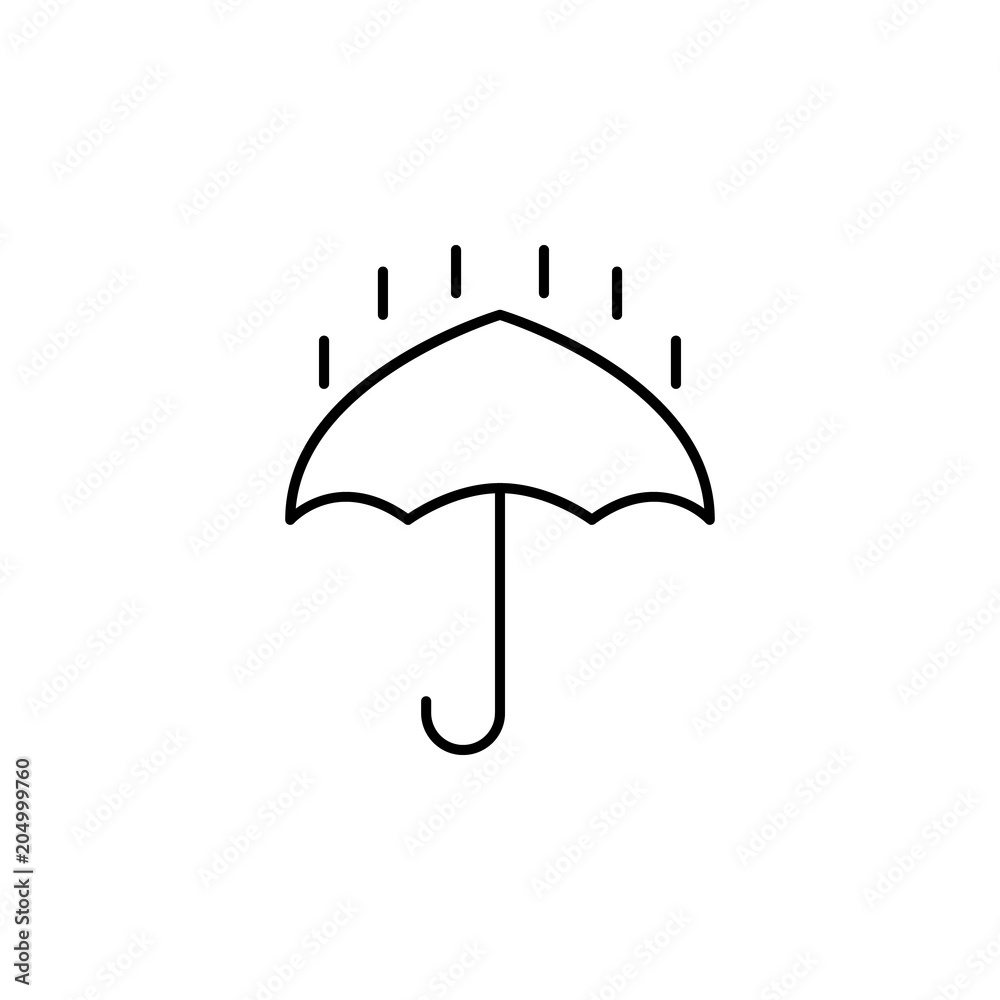 umbrella icon. Element of travel icon for mobile concept and web apps. Thin line umbrella icon can be used for web and mobile. Premium icon