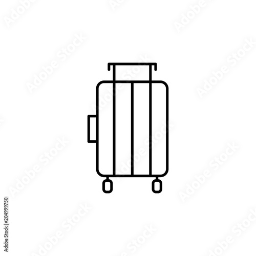 suitcase icon. Element of travel icon for mobile concept and web apps. Thin line suitcase icon can be used for web and mobile. Premium icon