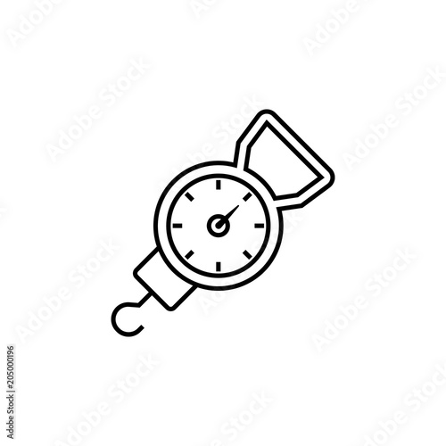 hook scales icon. Element of travel icon for mobile concept and web apps. Thin line hook scales icon can be used for web and mobile. Premium icon