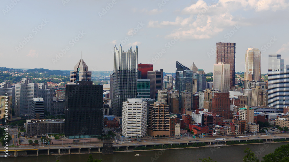 Pittsburgh, Pennsylvania city center during day
