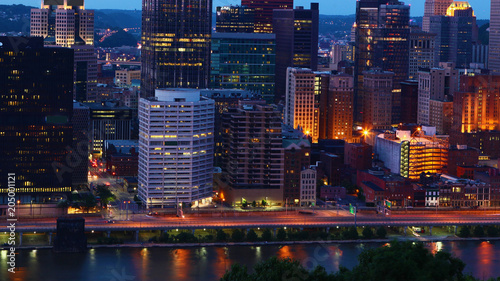 Pittsburgh, Pennsylvania downtown at night © Harold Stiver