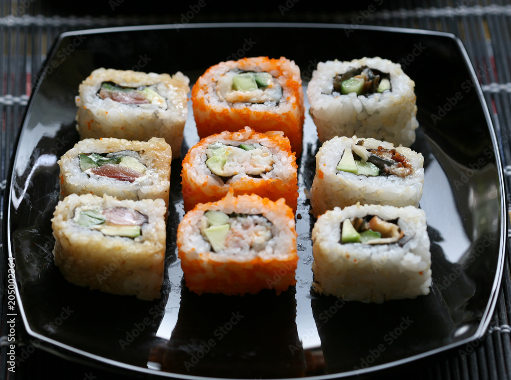 Sushi and rolls 