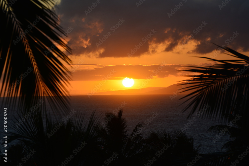 Fototapeta premium Island Sunset