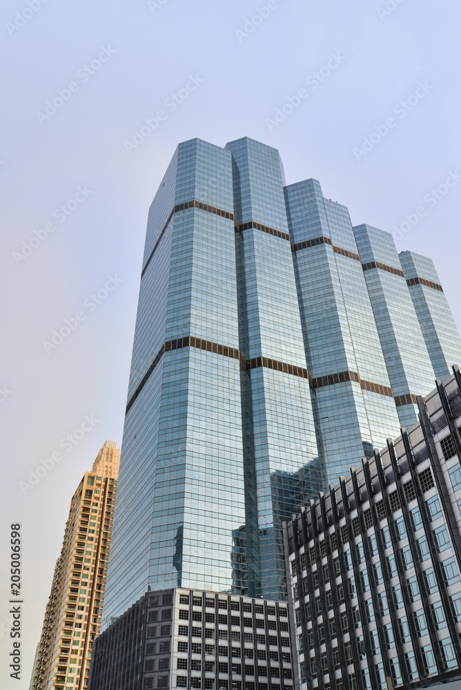 High rise building in city centre around Sathon, Bangkok, Thailand
