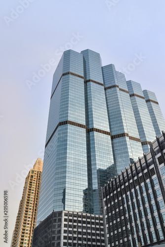 High rise building in city centre around Sathon  Bangkok  Thailand  