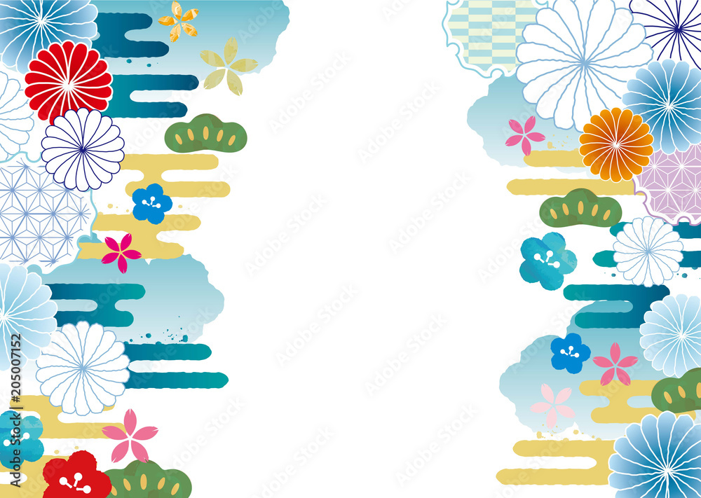 和柄の背景素材 Stock Vector Adobe Stock 和柄の背景素材 Stock Vector Adobe Stock