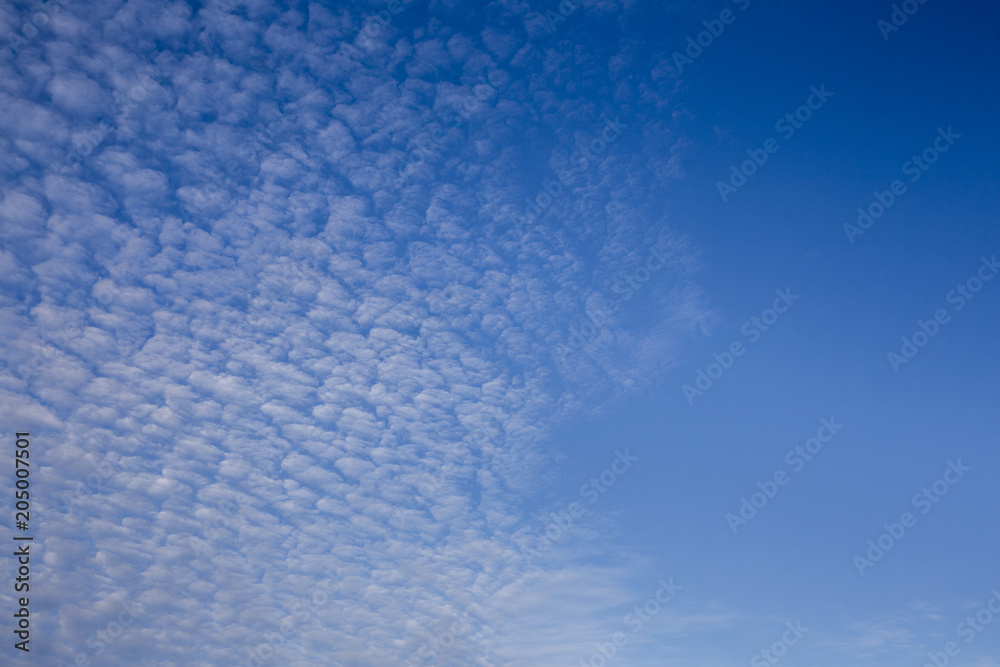 Obraz premium Beautiful blue sky clouds, abstract illustration