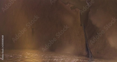 Birds Eye View of Sandy Beach During Low Tide