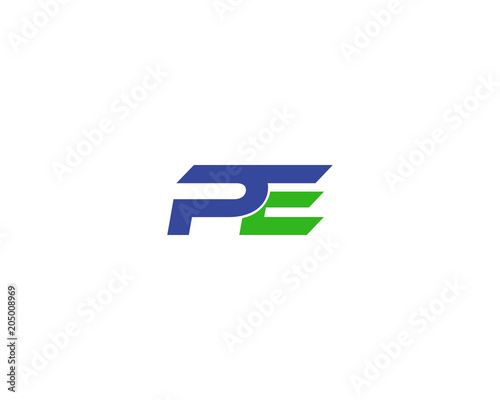 pe letter logo