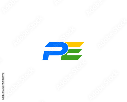 pe letter logo