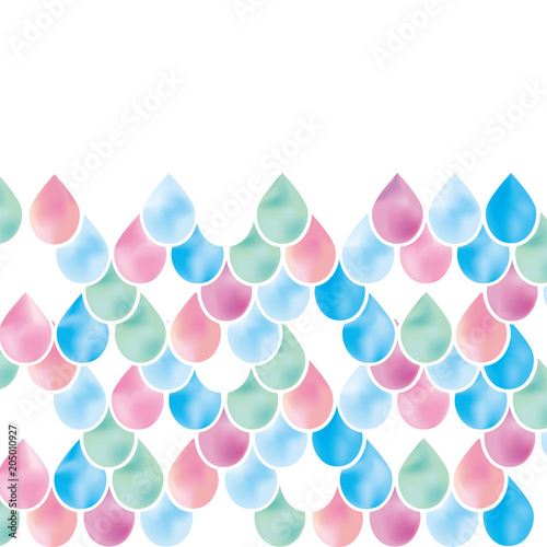 しずく 四角 三