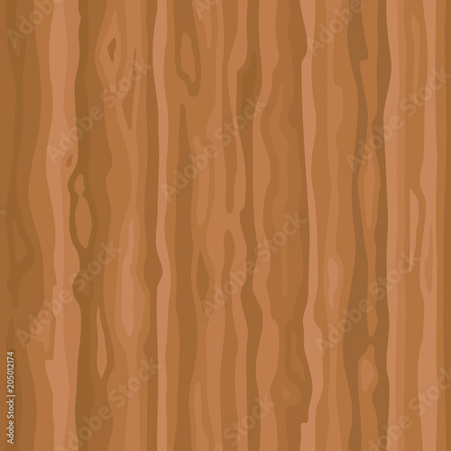 Brown wooden surface striped of fiber. Template for your design. Natural wenge wood texture seamless background.  vector illustration. 
