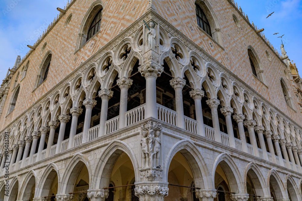 Doge's Palace at St. Mark's square in Venice Italy