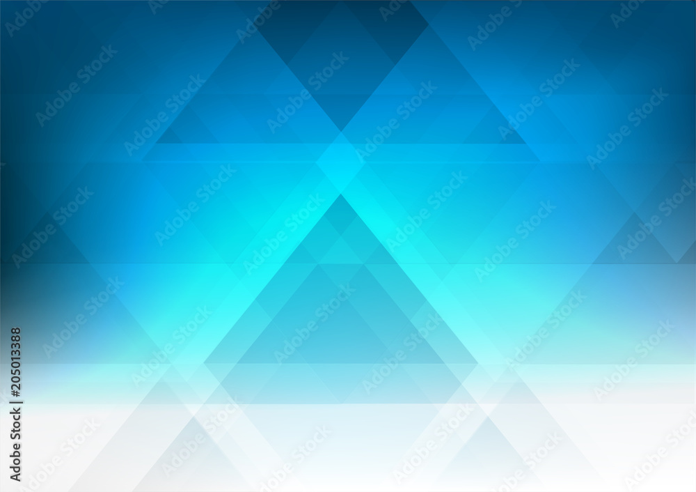 Fototapeta premium Blue geometric style gradient illustration graphic abstract background. Vector geometric background design for your business