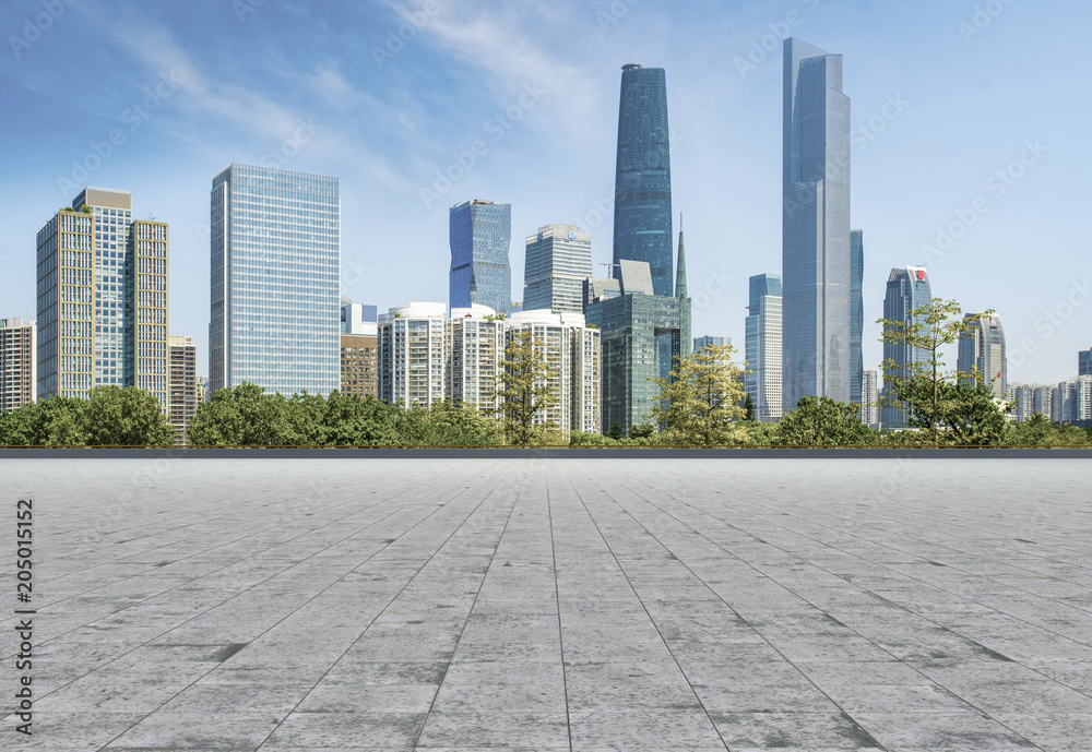 Prospects for the empty square floor tiles of Guangzhou urban complex. Prospects for the empty square floor tiles of Guangzhou urban complex.