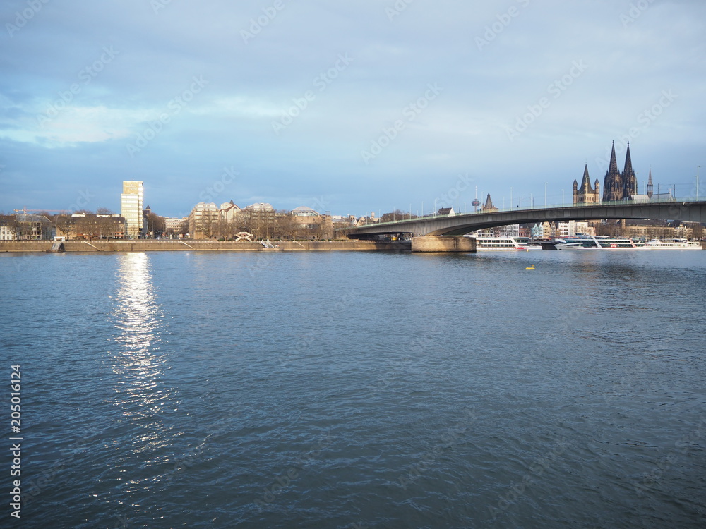 Cologne rhein river