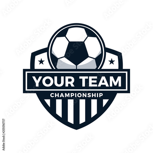 Football Soccer Championship Logo Vector Illustration
