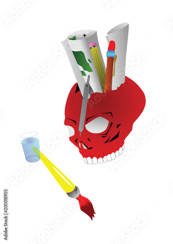 Art Activities and Skull