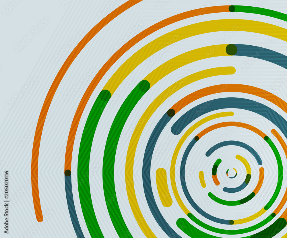 Circular lines, circles, geometric abstract background Circular lines, circles, geometric abstract background