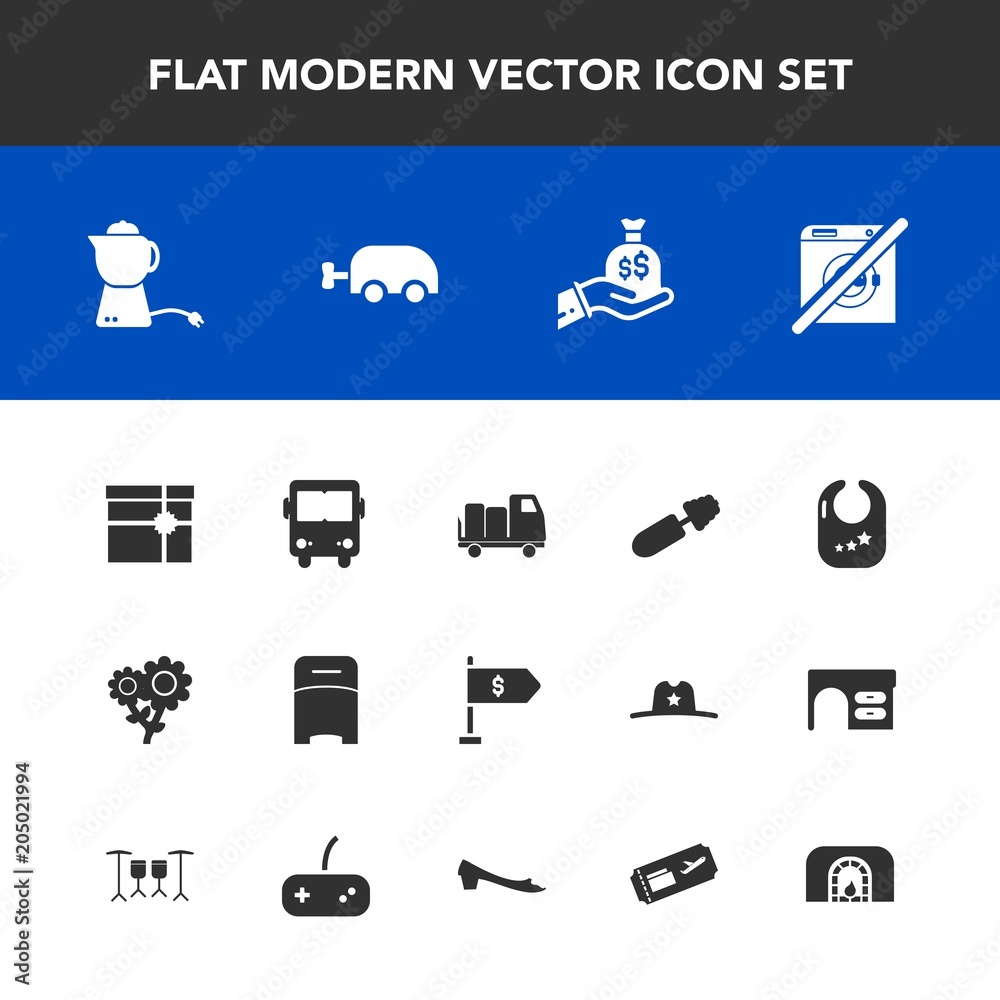 Modern, simple vector icon set with shipping, rattle, box, business, toy, dont, flower, mascara, baby, black, bag, carriage, spring, transportation, hot, breakfast, teapot, nature, drink, bus icons Modern, simple vector icon set with shipping, rattle, box, business, toy, dont, flower, mascara, baby, black, bag, carriage, spring, transportation, hot, breakfast, teapot, nature, drink, bus icons