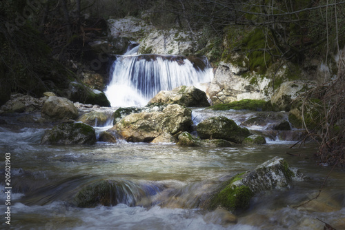 Fototapeta Naklejka Na Ścianę i Meble -  nostalgic dream detail of waterfall