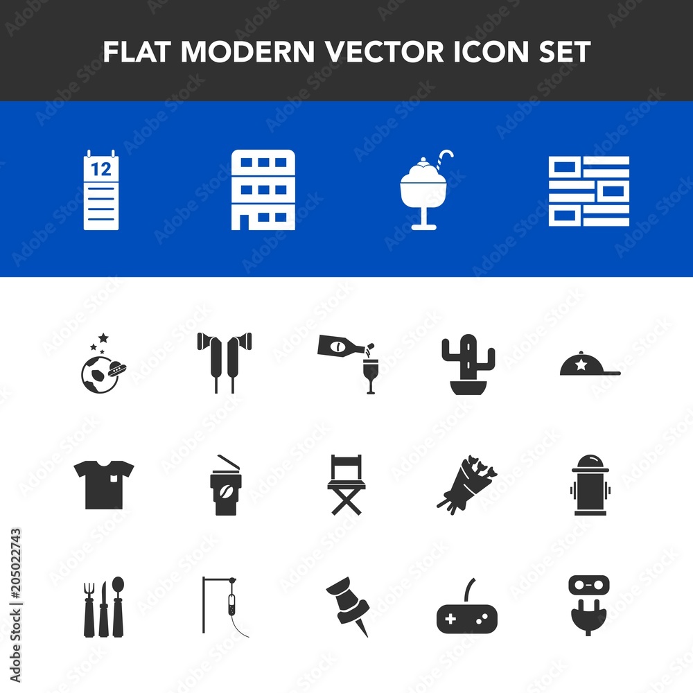 Modern, simple vector icon set with food, reminder, seat, white, cactus, dessert, architecture, shirt, sweet, cap, hat, newspaper, nature, calendar, cream, red, music, glass, exploration, wine icons Modern, simple vector icon set with food, reminder, seat, white, cactus, dessert, architecture, shirt, sweet, cap, hat, newspaper, nature, calendar, cream, red, music, glass, exploration, wine icons