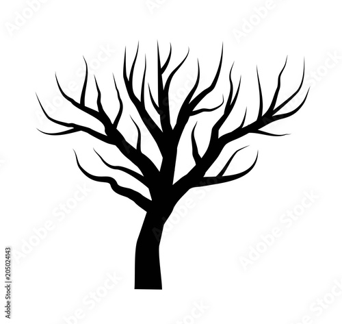 Bare tree vector illustration