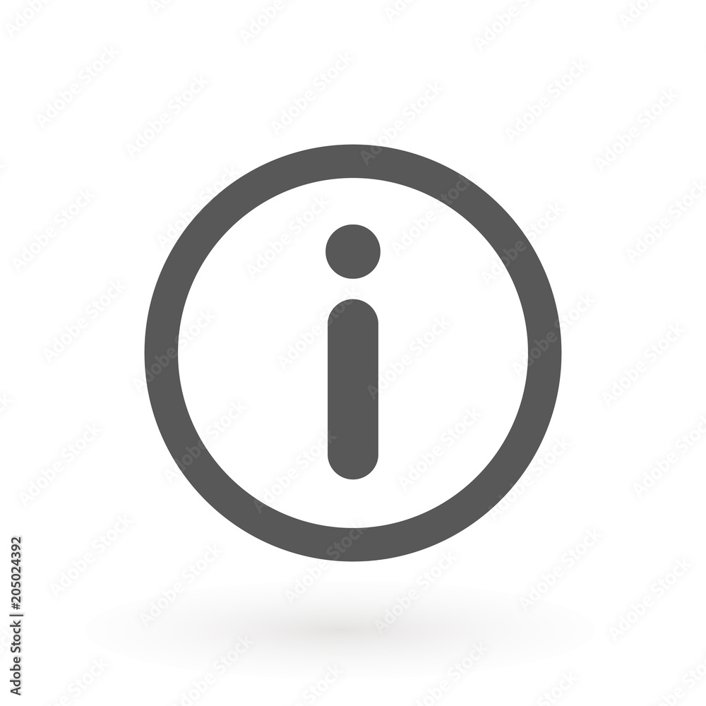 Info icon vector. Information sign icon, vector illustration. Flat design style. Information Logo Template. Info icon vector. Information sign icon, vector illustration. Flat design style. Information Logo Template.