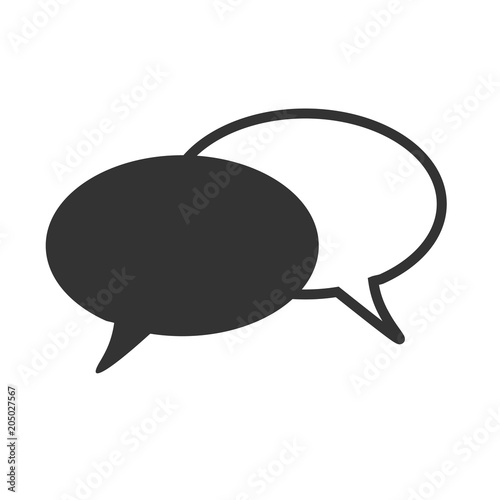 Chat icon. message icon isolated on white background