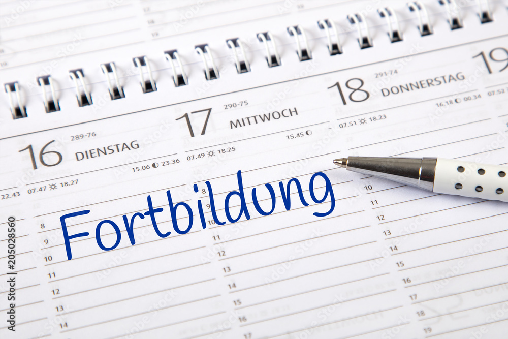Eintrag im Kalender: Fortbildung Eintrag im Kalender: Fortbildung