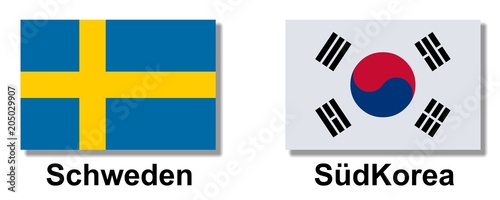 Schweden, Südkorea