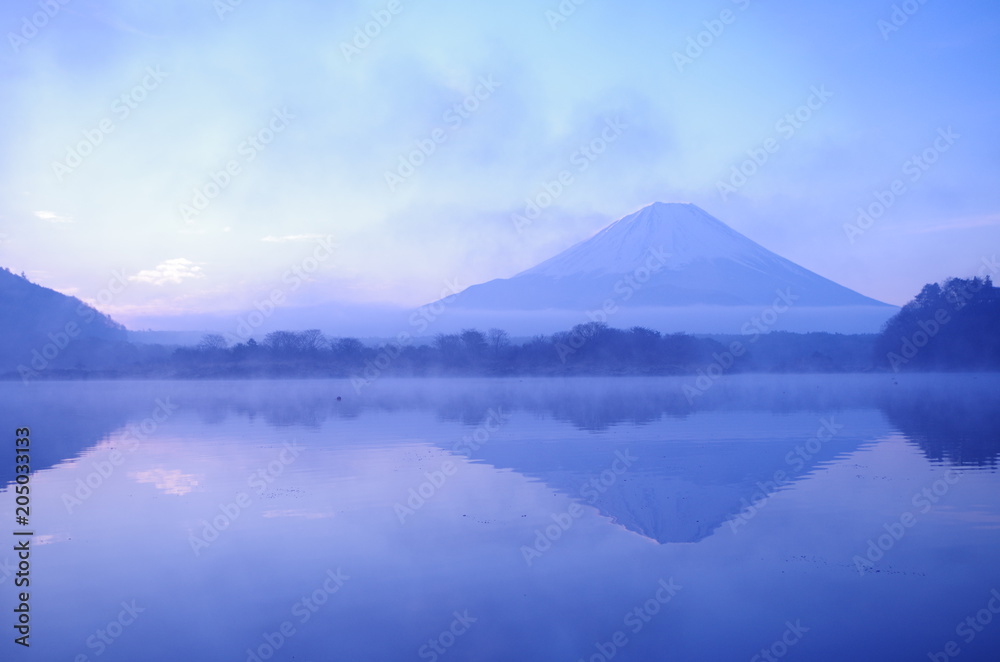 Beautiful Mount Fuji in the early morning