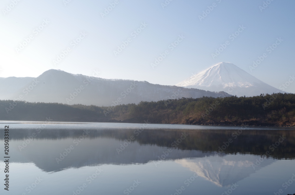 Beautiful Mount Fuji in the early morning