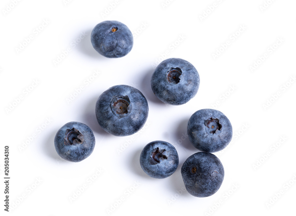Blueberries isolated on white background Blueberries isolated on white background