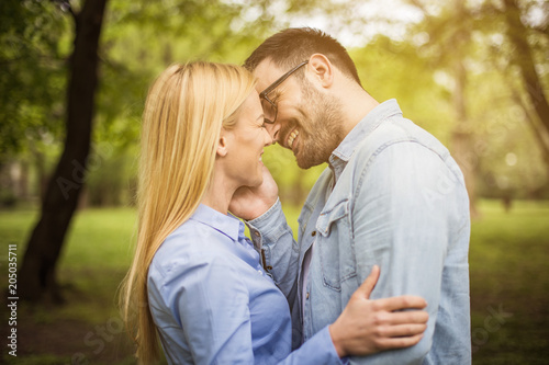 Couple at park.
