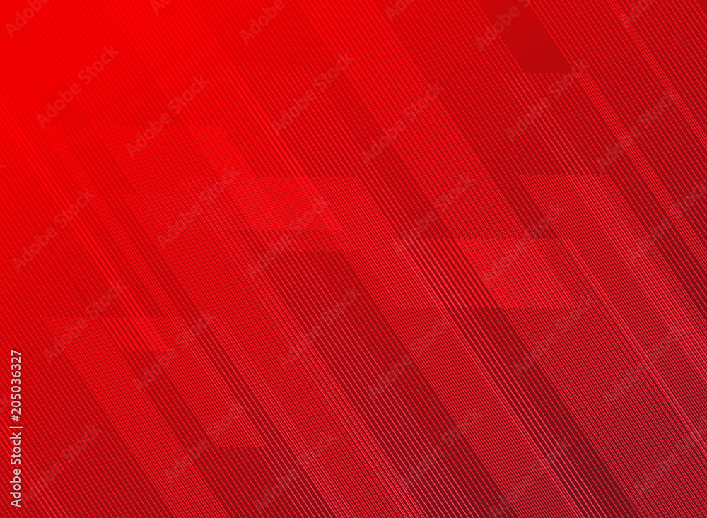 Abstract lines pattern technology on red gradients background. - obrazy, fototapety, plakaty 