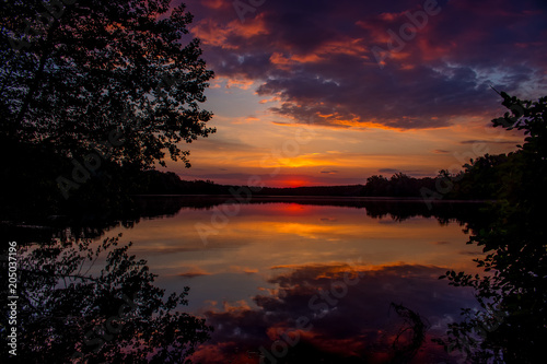 Lake sunset 