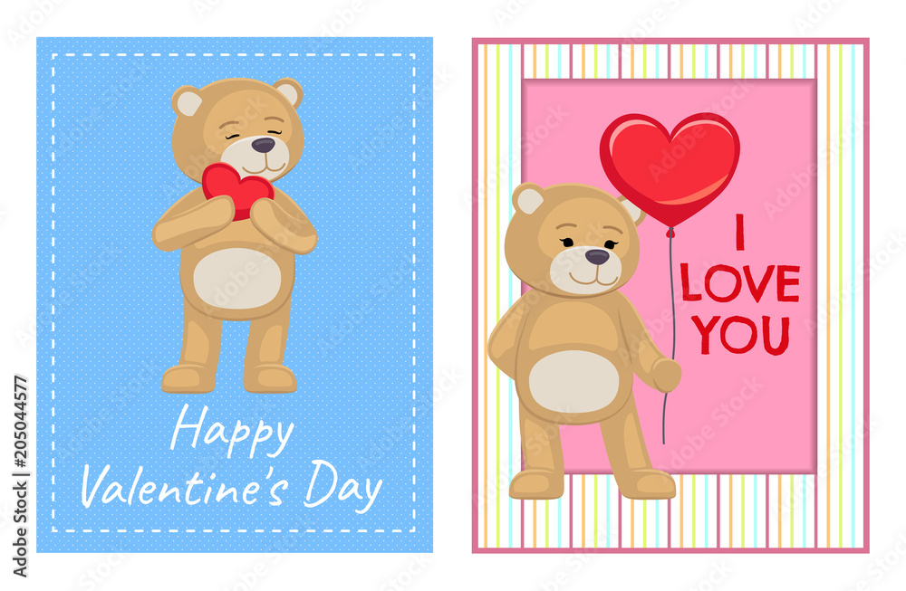 I Love You and Me Teddy Bears Vector I Love You and Me Teddy Bears Vector
