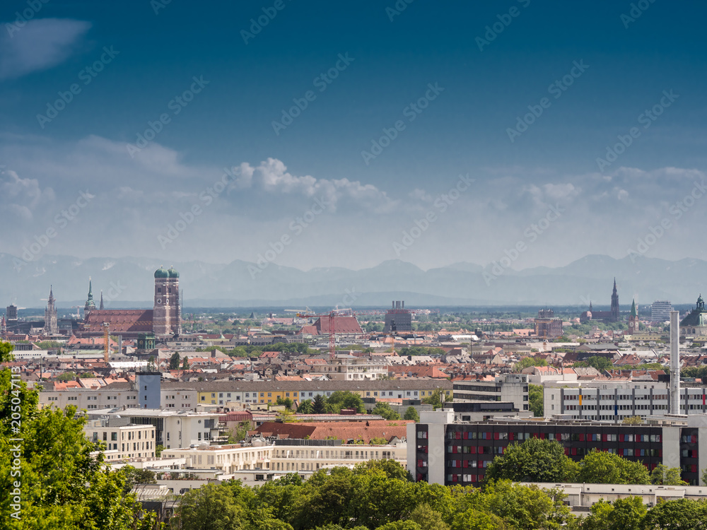 Fototapeta premium Blick über München
