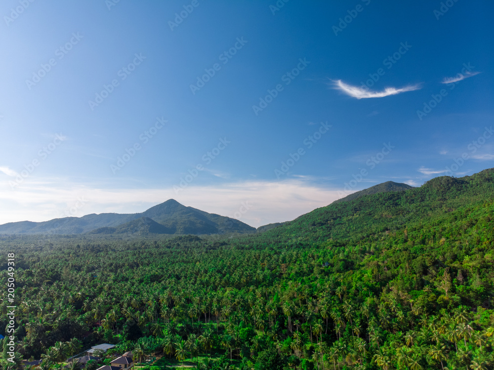 Drone Aerial Panorama , Koh Phangan island