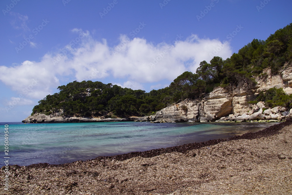 Cala Mitjana, île de Minorque, Baléares, plus belle plage d'Espagne